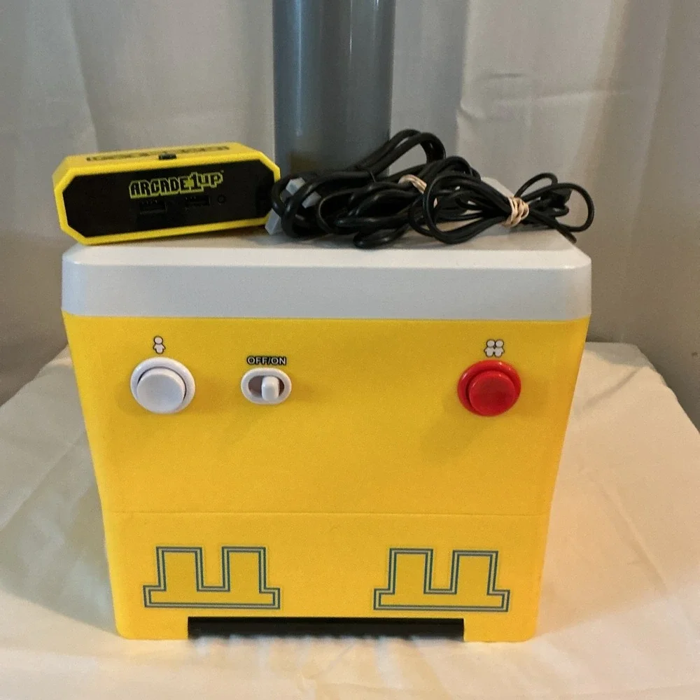 Arcade1Up Pac-Man Giant Joystick w/10 Game HDMI Console Tested - Picture 2 of 15